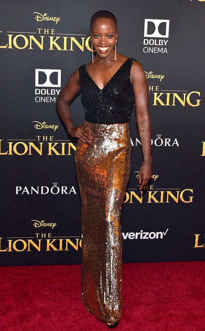 Florence Kasumba, The Lion King Premiere, Red Carpet Fashion